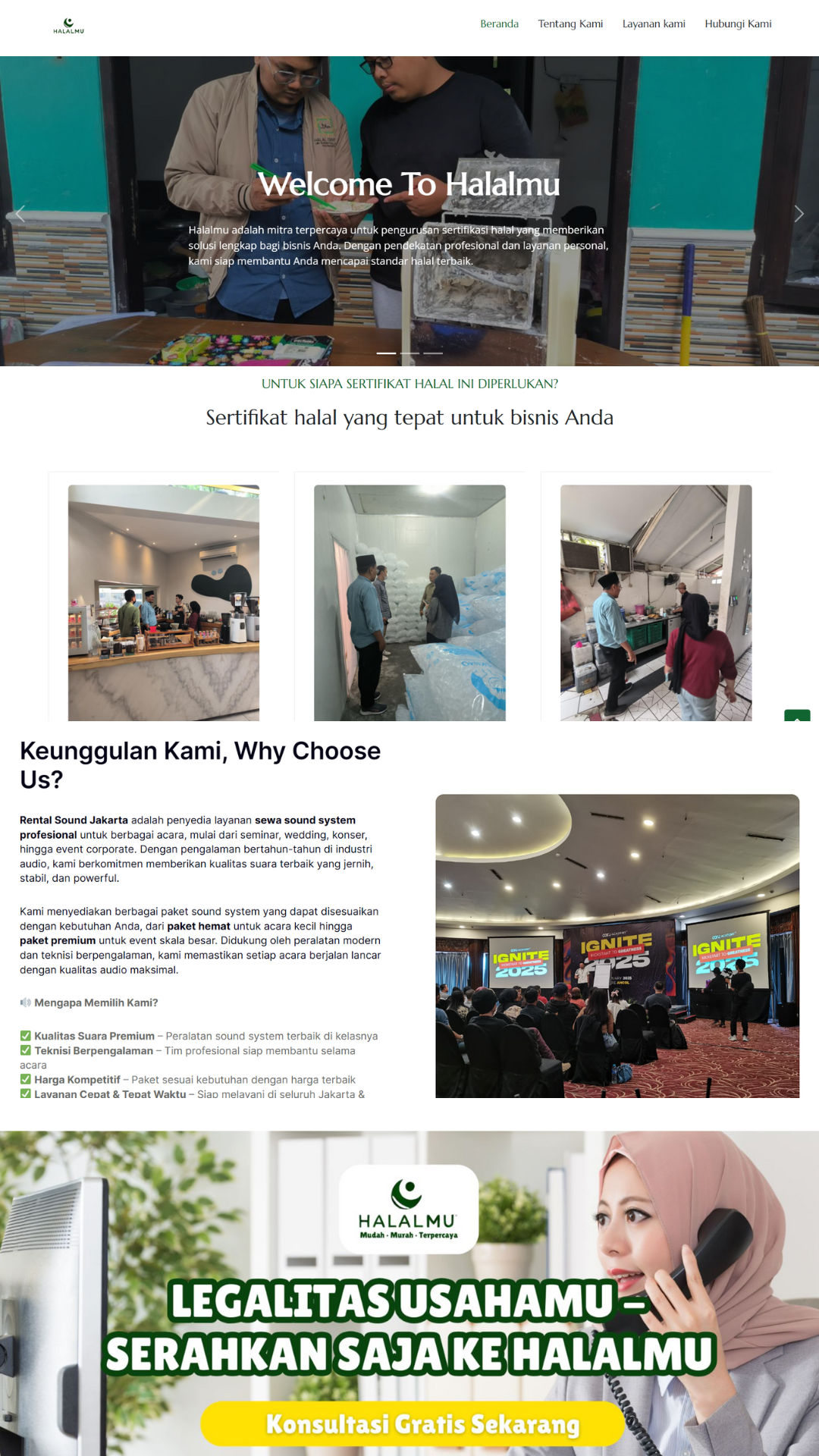 Website Konsultan Halal